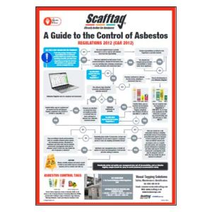 Guide to control of Asbestos at work regulations Poster - A2: pack of 25