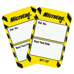 Microtag Inserts - "Next Test Date"