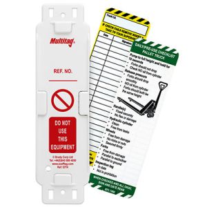 Pallet Truck Tag (1 holder 5 inserts)