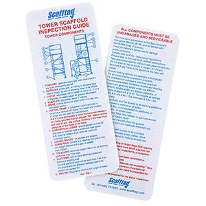 Aluminium Tower inspection guide pocket memo