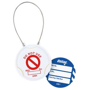 Unitag for Lifting Equipment - 'SWL' Next Inspection Date Due (Pack of 20)
