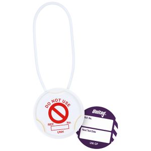 Unitag for Machinery - Next Test Date (Pack of 20) - 225mm Nylon Strop-Purple