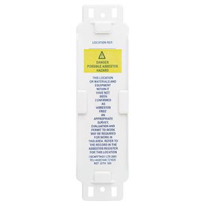 Asbestos Tag Holder