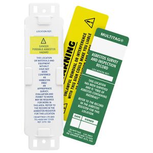 Asbestos Tag - Asbestos Free Area (Pack of 10)