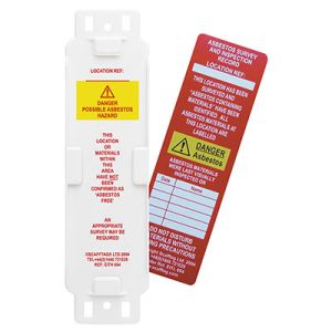 Asbestos Tag - Asbestos Identified (Pack of 10)