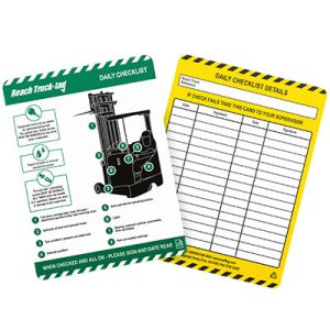 Reach Truck Tag Insert