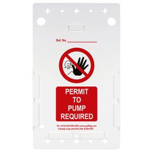Permit to Pump Tag Holder