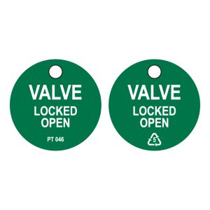 Valve Locked OPEN tag (Pack of 50)