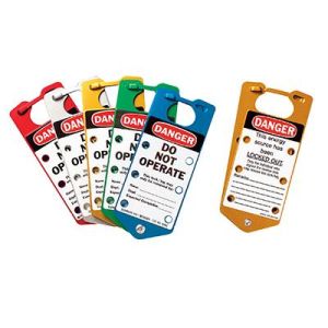 Labeled Group Lockout Hasps - assorted (Pack of 5)