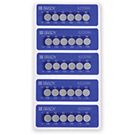 Temperature Labels - 6 Level Label: 37C / 100F