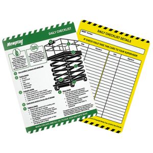 MEWP Tag standard inserts