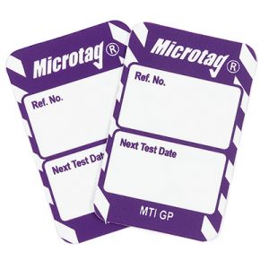 Microtag Inserts - "Next Test Date"