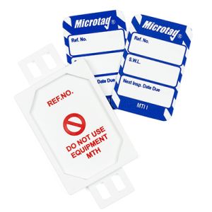 Microtag Tag for Lifting Equipment - SWL Next Inspection Date Due (Pack of 20)