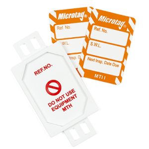 Microtag Tag for Lifting Equipment - SWL Next Inspection Date Due (Pack of 20)