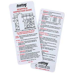Scaffold inspection guide pocket memo