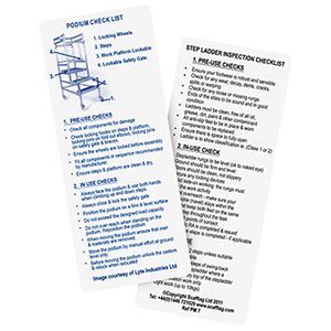 Step Ladder & Podium Pocket Memo
