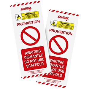 Special status insert: AWAITING DISMANTLE DO NOT USE SCAFFOLD