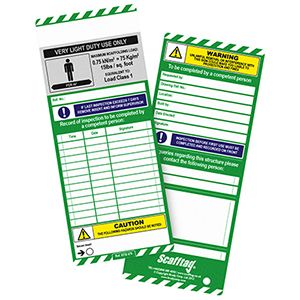 Colour Coded Scafftag Inserts