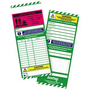 Colour Coded Scafftag Inserts