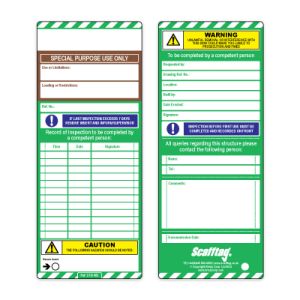 Colour Coded Scafftag Inserts