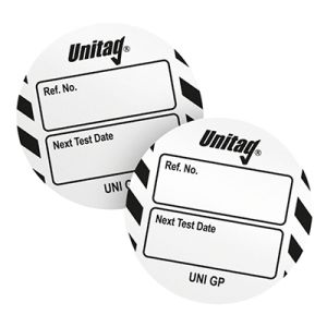 Unitag Inserts - Next Test Date